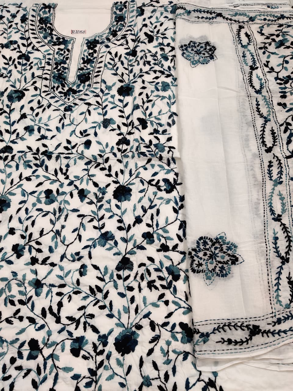 🌹 Hand Parsi Pure Cotton 3-Piece Suit Material | Rihyaaz