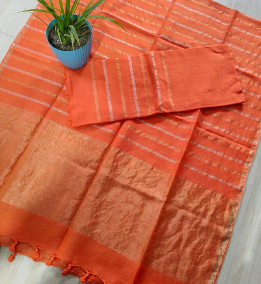 Syahi 120 Count Jayshree Linen Suit Set by Rihyaaz – premium handwoven linen ethnic suit for women with elegant traditional detailing.