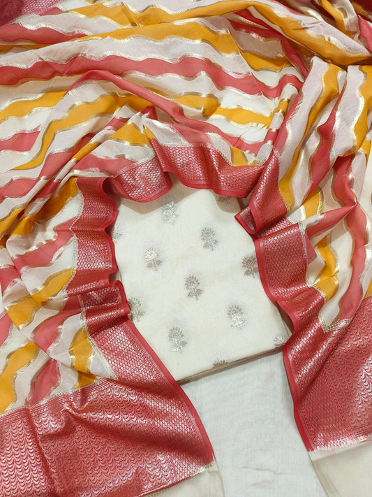 *🦋Exclusive Banarasi Unstitched Salwar kameez with Dupatta🦋*