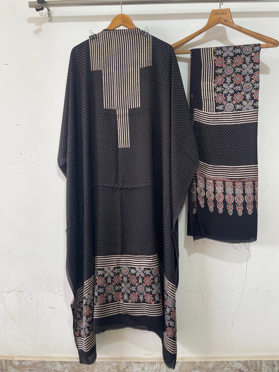 Onyx – Premium Modal Silk Handblock Ajrakh Suits | Luxury Ethnic Wear