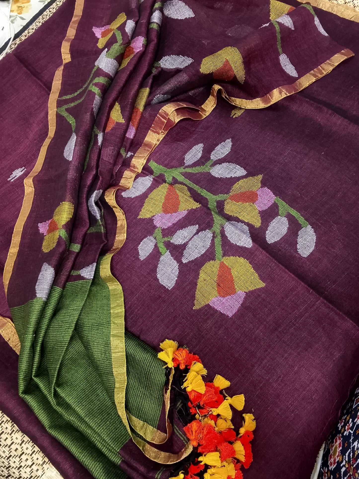 Surili All Over Weaved Linen Suit for Women | Elegant Ethnic Linen Wear