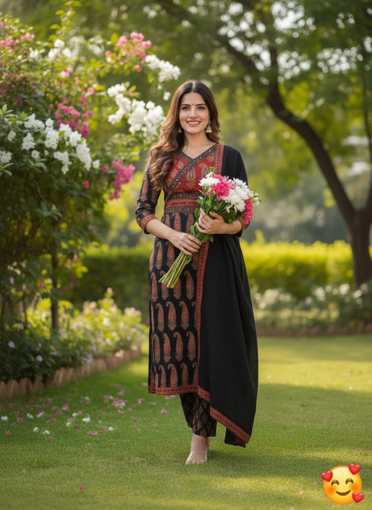 Sugandha – New Launch Premium Cotton Kurti Pant Dupatta Set