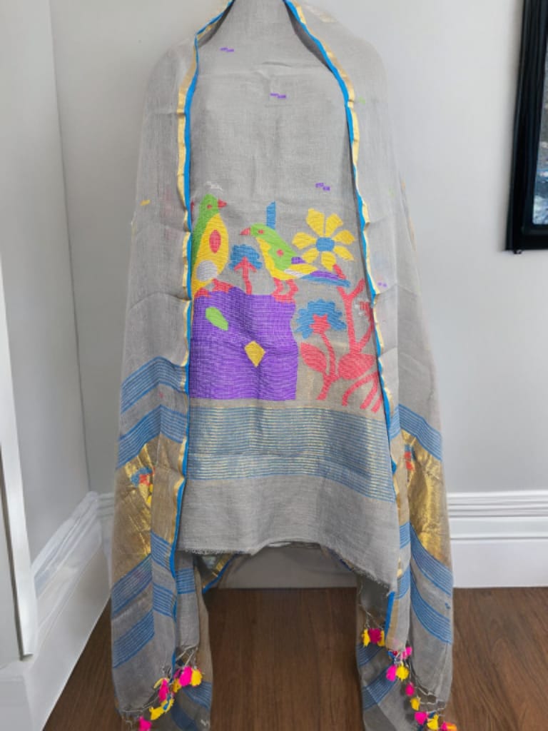 Gardenia – Pure Jayashree Linen Suit Set