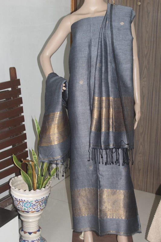 𝓚𝓪𝓿𝓮𝓻𝓲 – Tissue Linen Jayshree 84 Count Madurai Skirt Border Suits