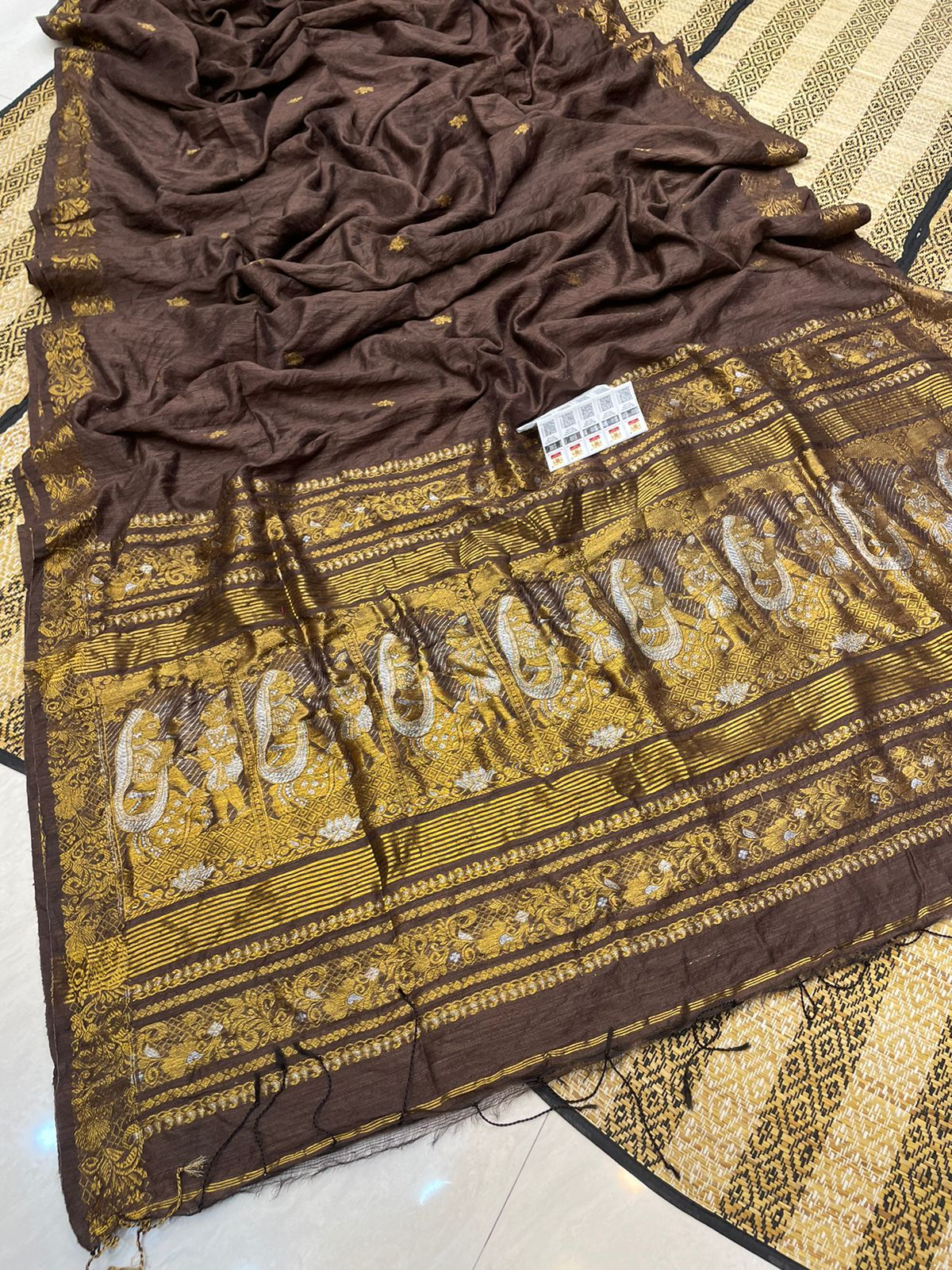 ✨ Authentic Pure Matka Handloom Doll Baluchuri Saree – Pure Reshom Matka ✨