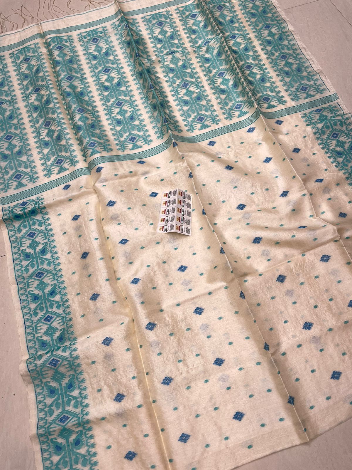 Tarang Pure Gachhi Handloom Tossor Jamdani Saree