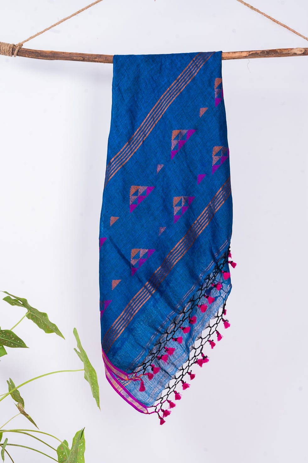 Pyramid Jayshree Linen Jamdani Suits – Premium 120 Count Weave with Contrast Colours & Zari Border