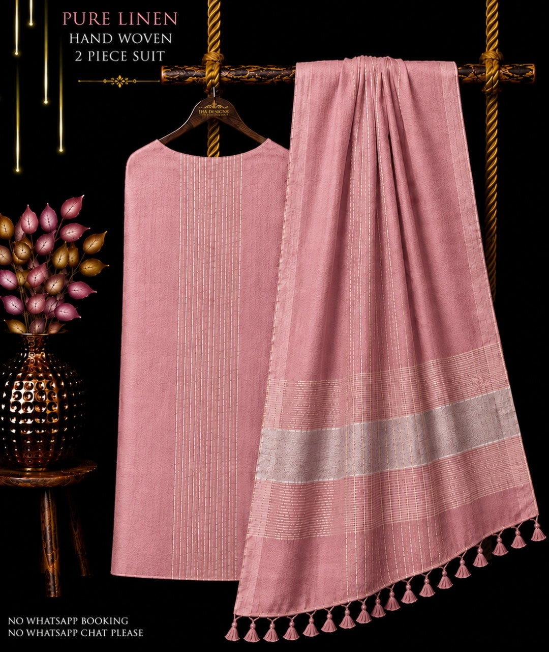 Ena – Pure Jayshree & 120 Count Linen Handwoven Jamdani Suit Set | Rihyaaz