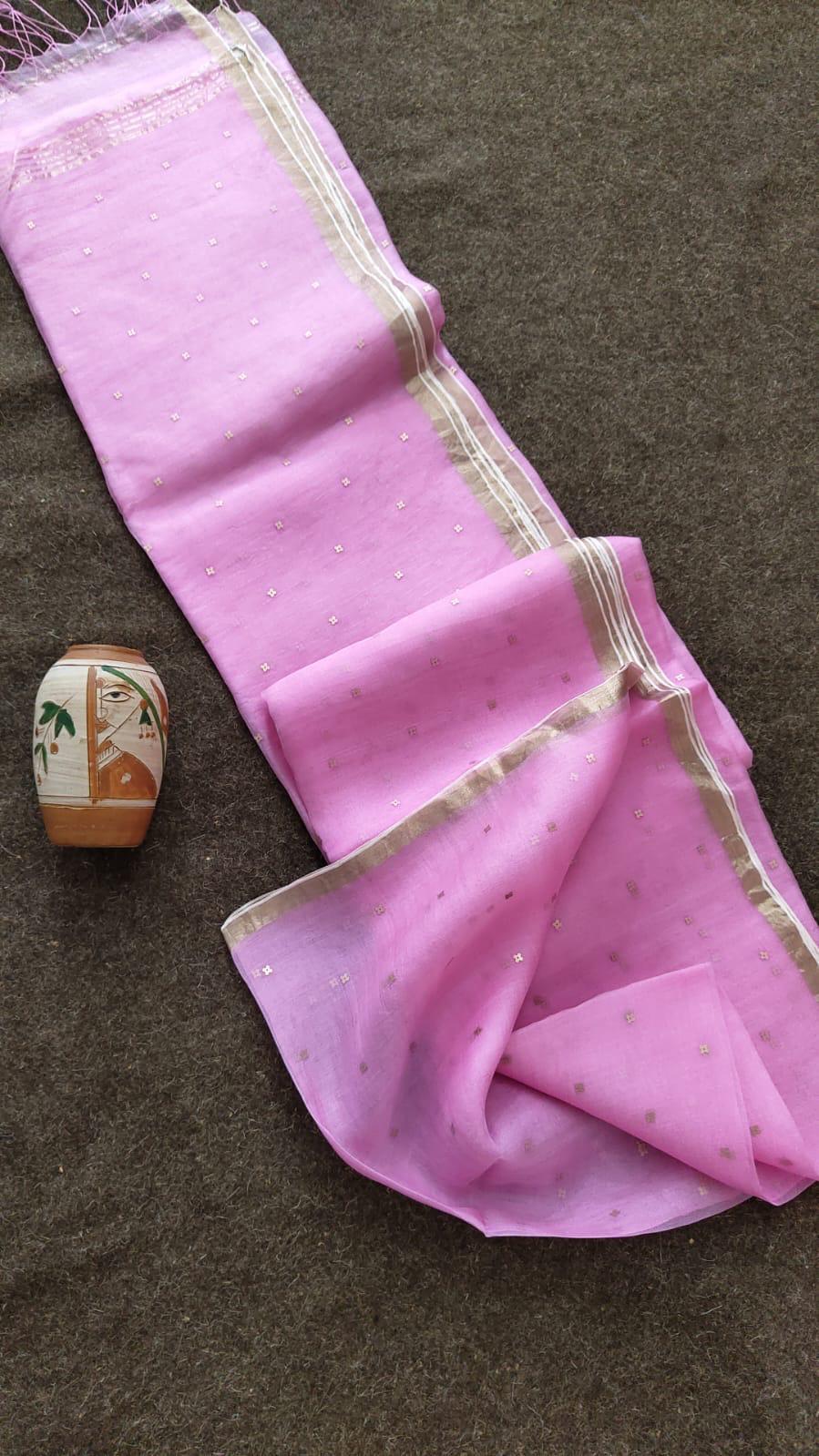 ✨ 𝓢𝓲𝓽𝓪𝓻𝓪  – Resham Silk Sequin Weaved Jamdani Saree | Premium Handwoven Luxury | Rihyaaz✨