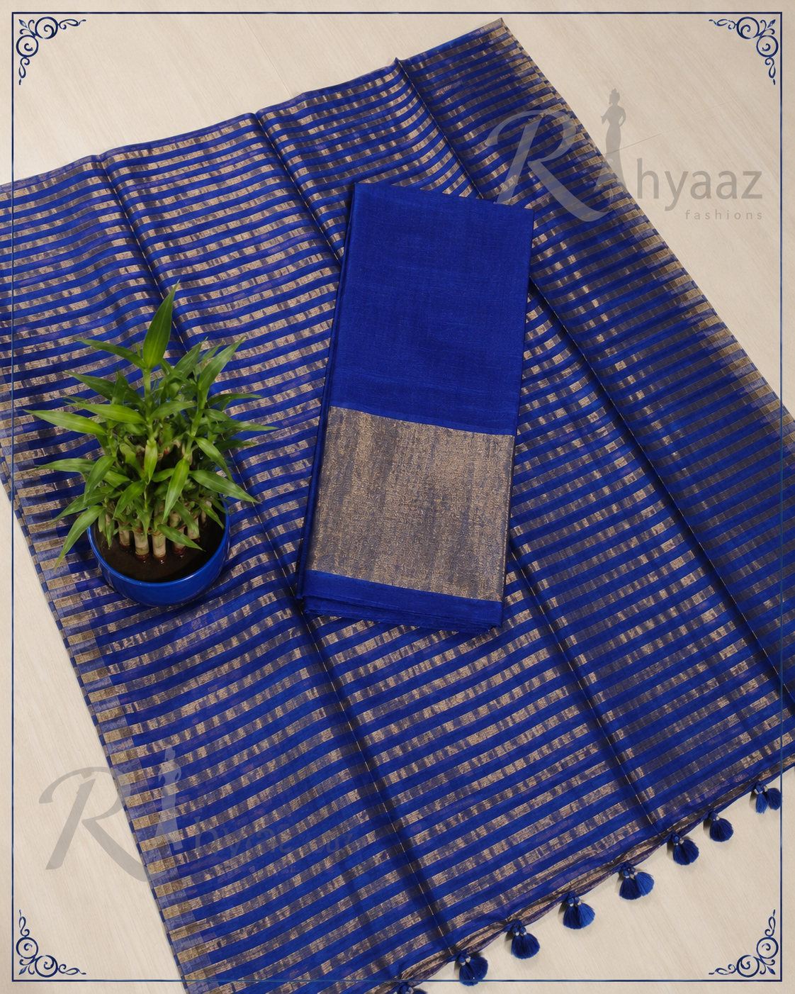 Sharmina - Pure Linen Zari Weaved Suit by Rihyaaz featuring premium handwoven linen fabric with elegant zari weaving, luxury ethnic wear for festive and occasion dressing.