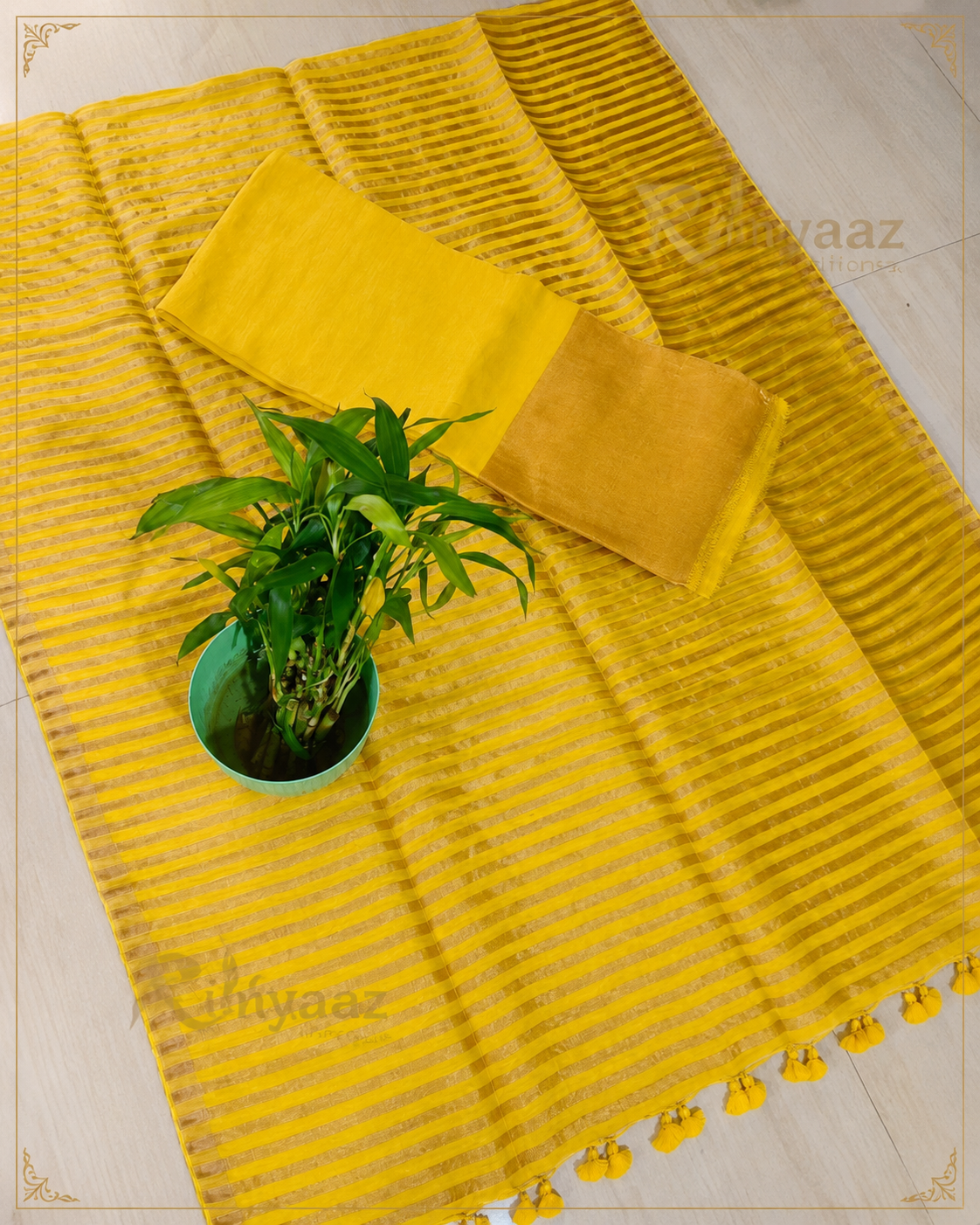 Sharmina - Pure Linen Zari Weaved Suit by Rihyaaz featuring premium handwoven linen fabric with elegant zari weaving, luxury ethnic wear for festive and occasion dressing.