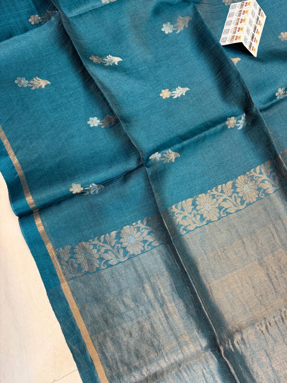 Sunehri - Gachi Tussar Sona Rupa Zari Weaved Saree | Government Silk Mark | Rihyaaz