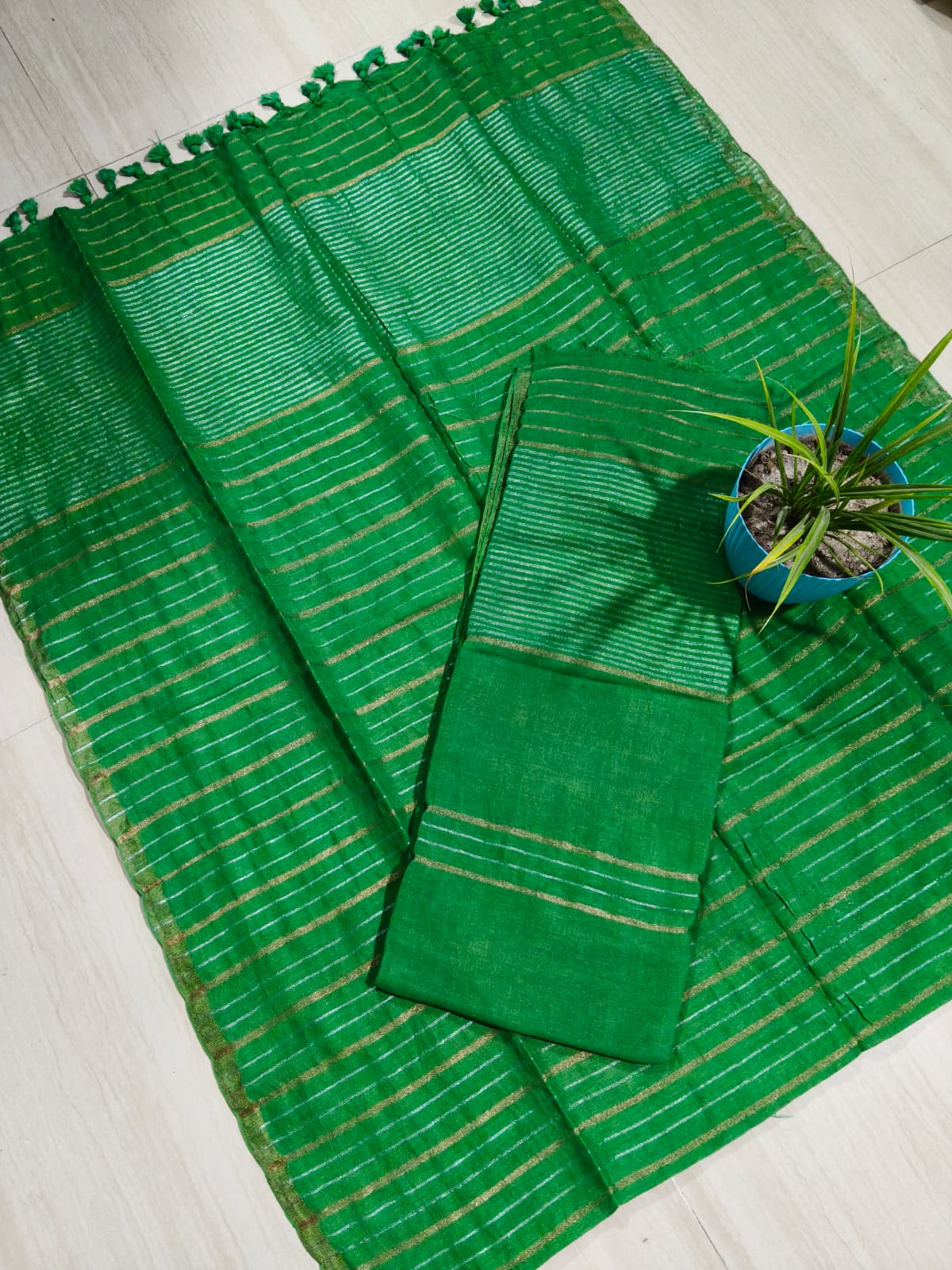 Shreeja - Dual Zari Weaved Jamdani Suit by Rihyaaz featuring intricate handwoven Jamdani motifs with elegant dual zari weaving, premium ethnic wear for festive and wedding occasions.