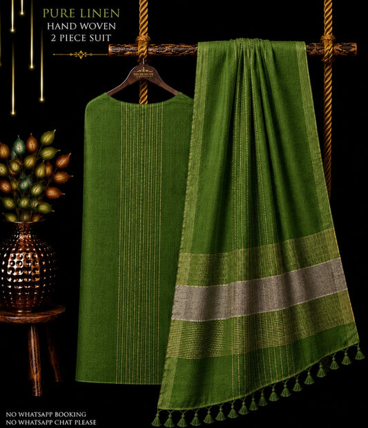Ena – Pure Jayshree & 120 Count Linen Handwoven Suit Set | Rihyaaz