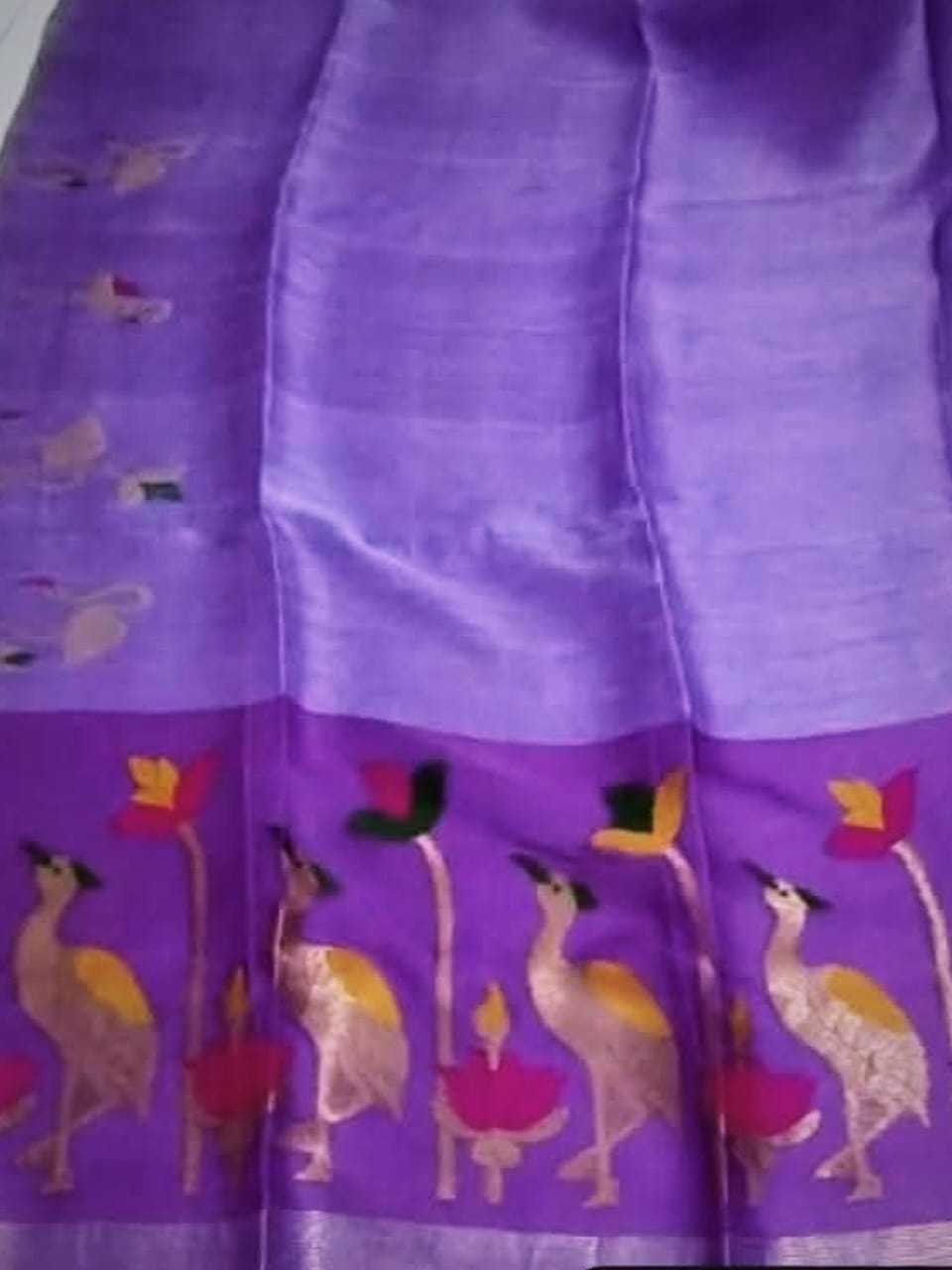 Pelican - Silk Linen Tissue Saree by Rihyaaz featuring premium handwoven silk linen tissue fabric with an elegant sheen, lightweight drape, and luxurious festive design for weddings and celebrations.