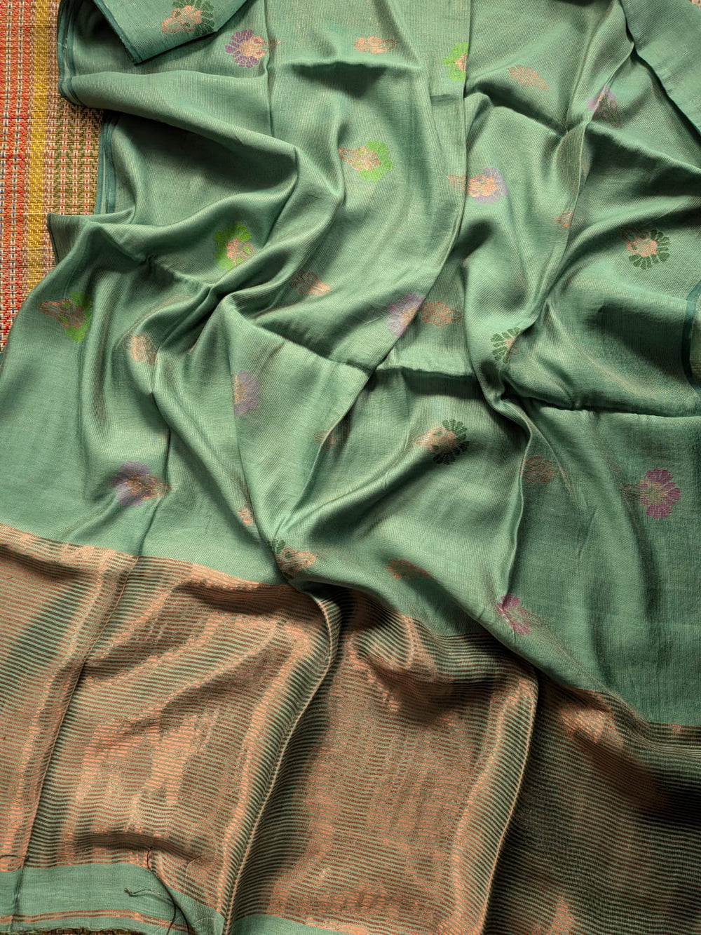 ✨ Tissue Silk by Modal – Premium Handwoven Jamdani Saree | Rihyaaz ✨