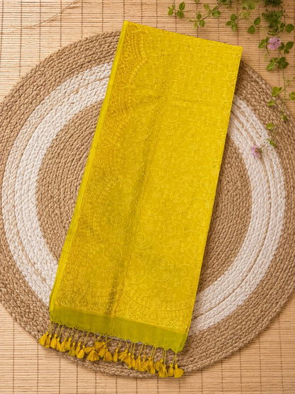 Authentic pure cotton special all-over stitch Chikankari saree in premium quality Mul Cotton by Rihyaaz