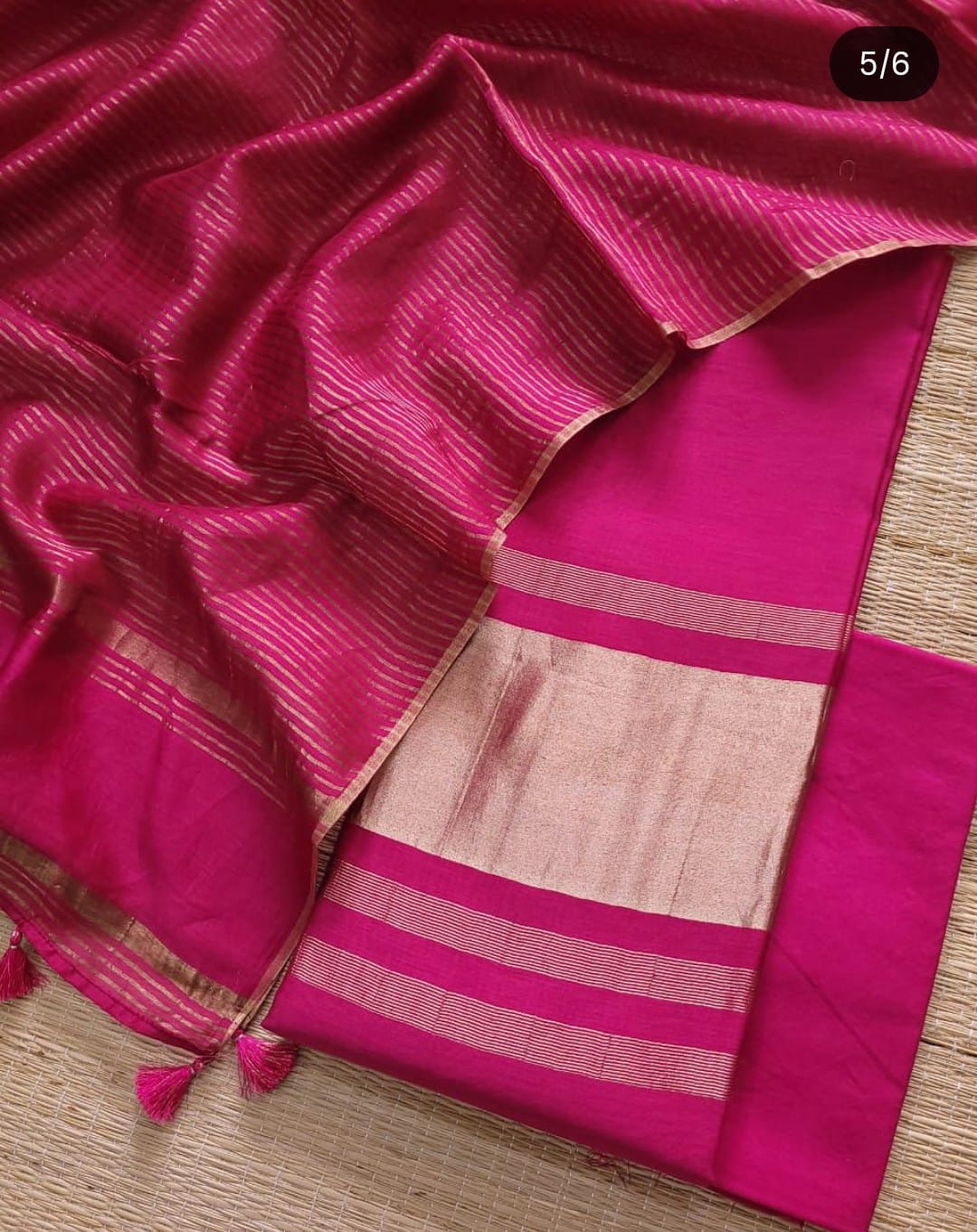 Rajani Matka Silk handwoven saree by Rihyaaz featuring elegant traditional Indian textile craftsmanship