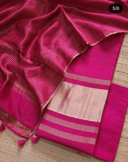 Rajani Matka Silk handwoven saree by Rihyaaz featuring elegant traditional Indian textile craftsmanship