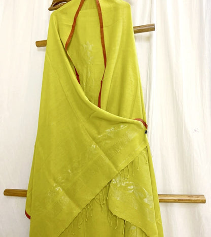 Ivy - Pure Jayshree Linen Suit by Rihyaaz with dual zari canopy-detail torso and matching canopy border dupatta in premium handwoven linen.