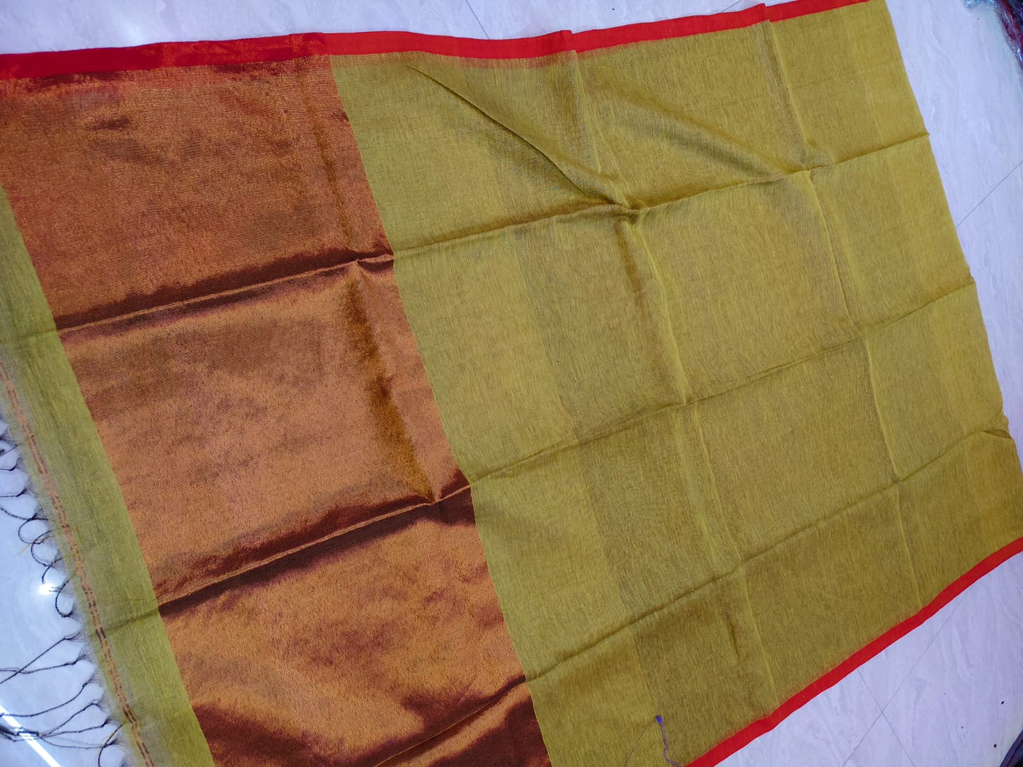 Premium Silk Linen Saree by RIHYAAZ, available in multiple colours with elegant drape and running blouse piece
