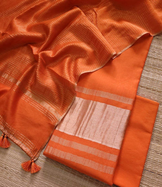 Rajani Matka Silk handwoven saree by Rihyaaz featuring elegant traditional Indian textile craftsmanship