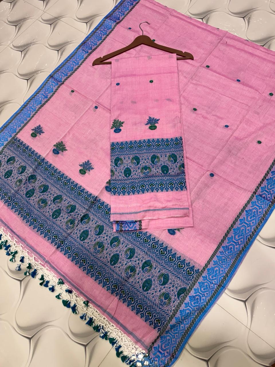 Rihyaaz Cotton Baluchuri Cotton-by-Cotton handwoven suit with 2.5 meter cotton top and 2.5 meter dupatta