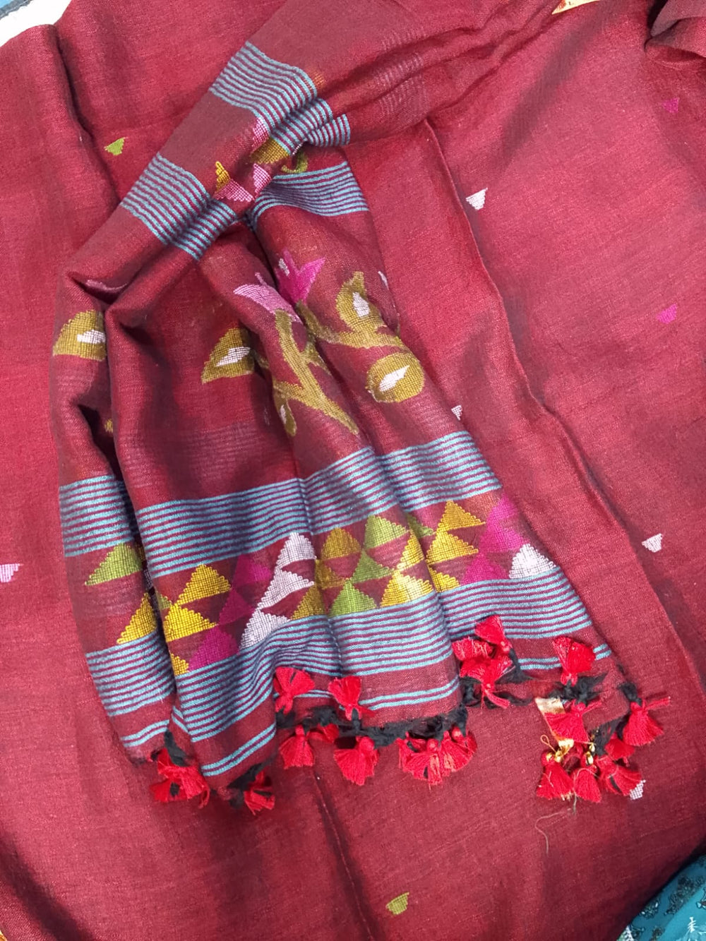 Twig – Premium Linen Needle Weaved Jamdani Suit Set | Rihyaaz
