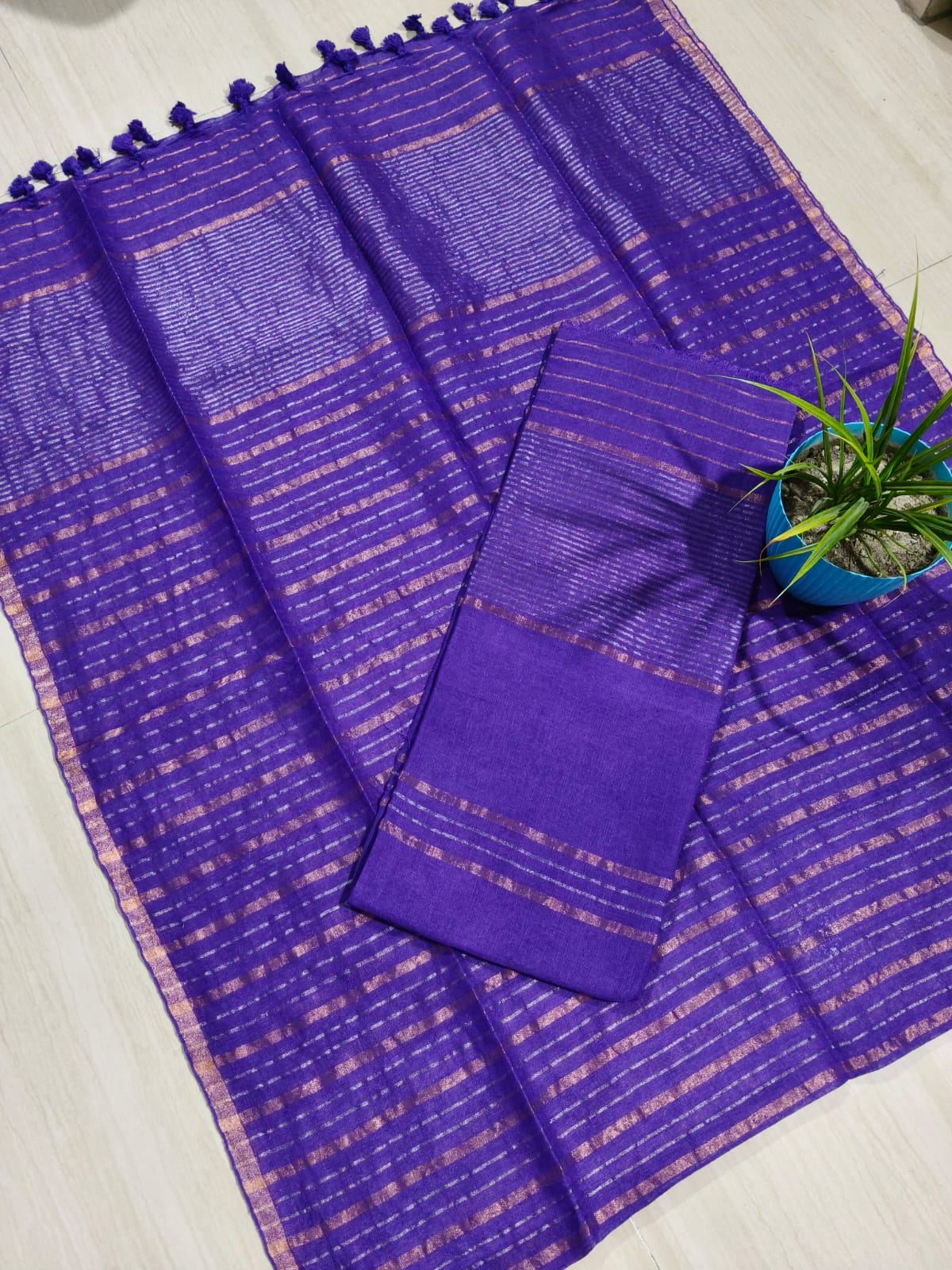 Shreeja - Dual Zari Weaved Jamdani Suit by Rihyaaz featuring intricate handwoven Jamdani motifs with elegant dual zari weaving, premium ethnic wear for festive and wedding occasions.