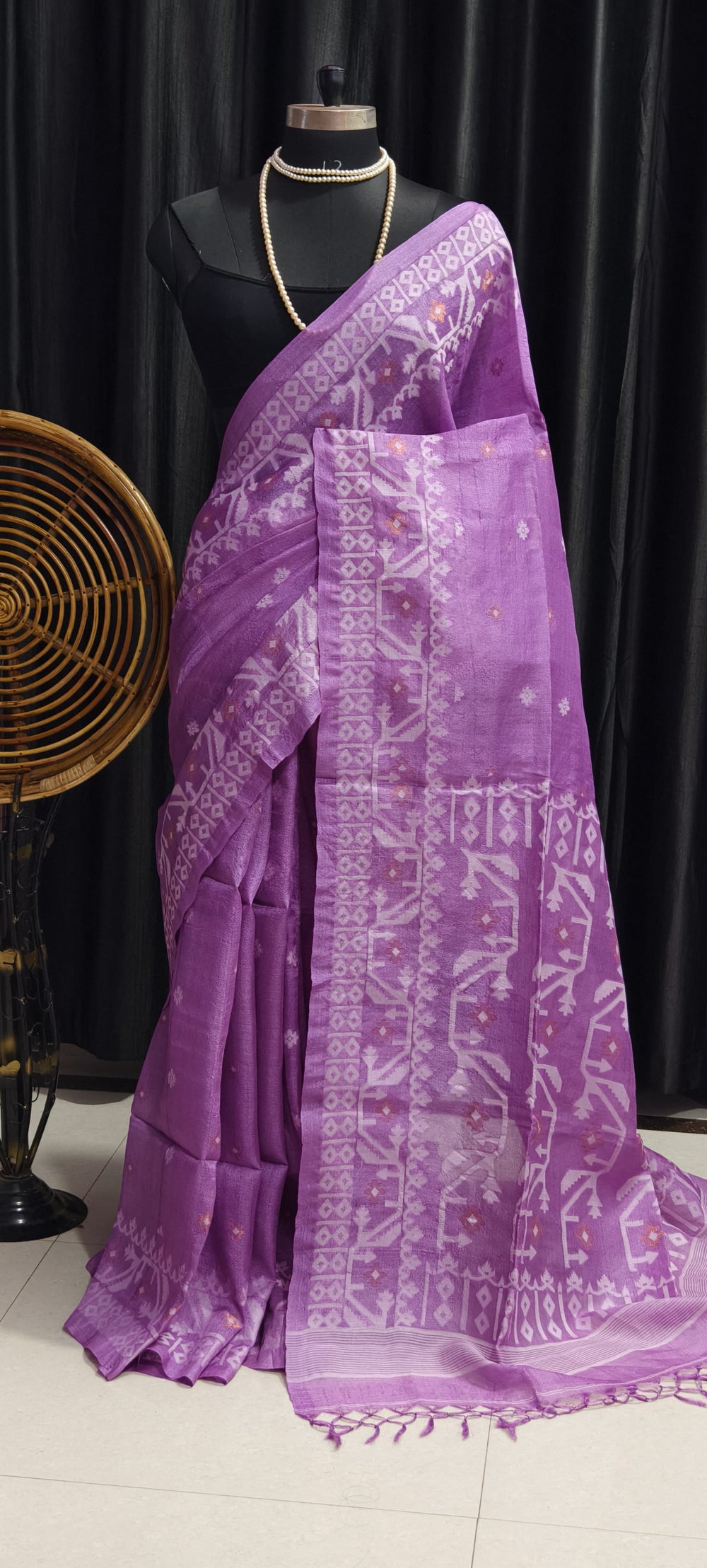 ✨ Premium Pure Tussar Jamdani Saree ✨ | Rihyaaz