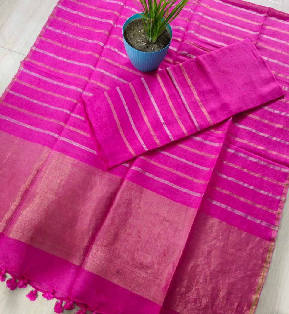 Syahi 120 Count Jayshree Linen Suit Set by Rihyaaz – premium handwoven linen ethnic suit for women with elegant traditional detailing.