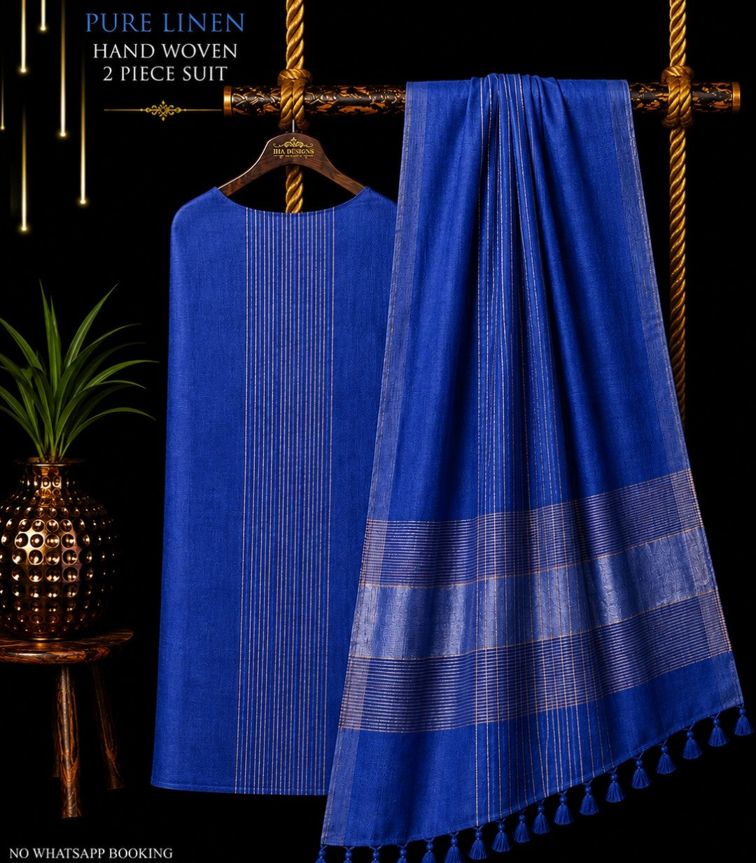 Ena – Pure Jayshree & 120 Count Linen Handwoven Jamdani Suit Set | Rihyaaz
