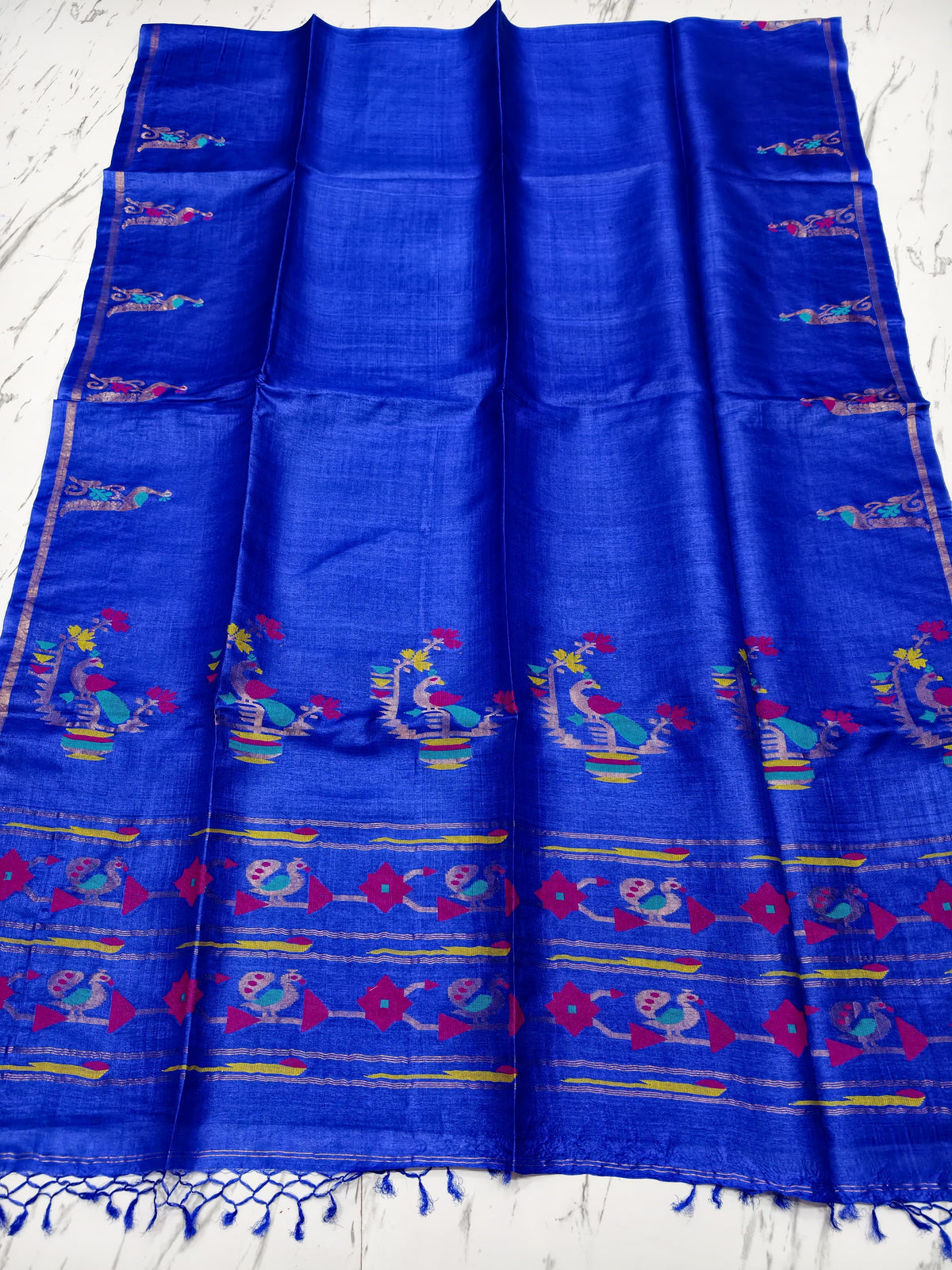Kundan – Exclusive Meenakari Zari Tussar Silk Saree | Rihyaaz Fashions
