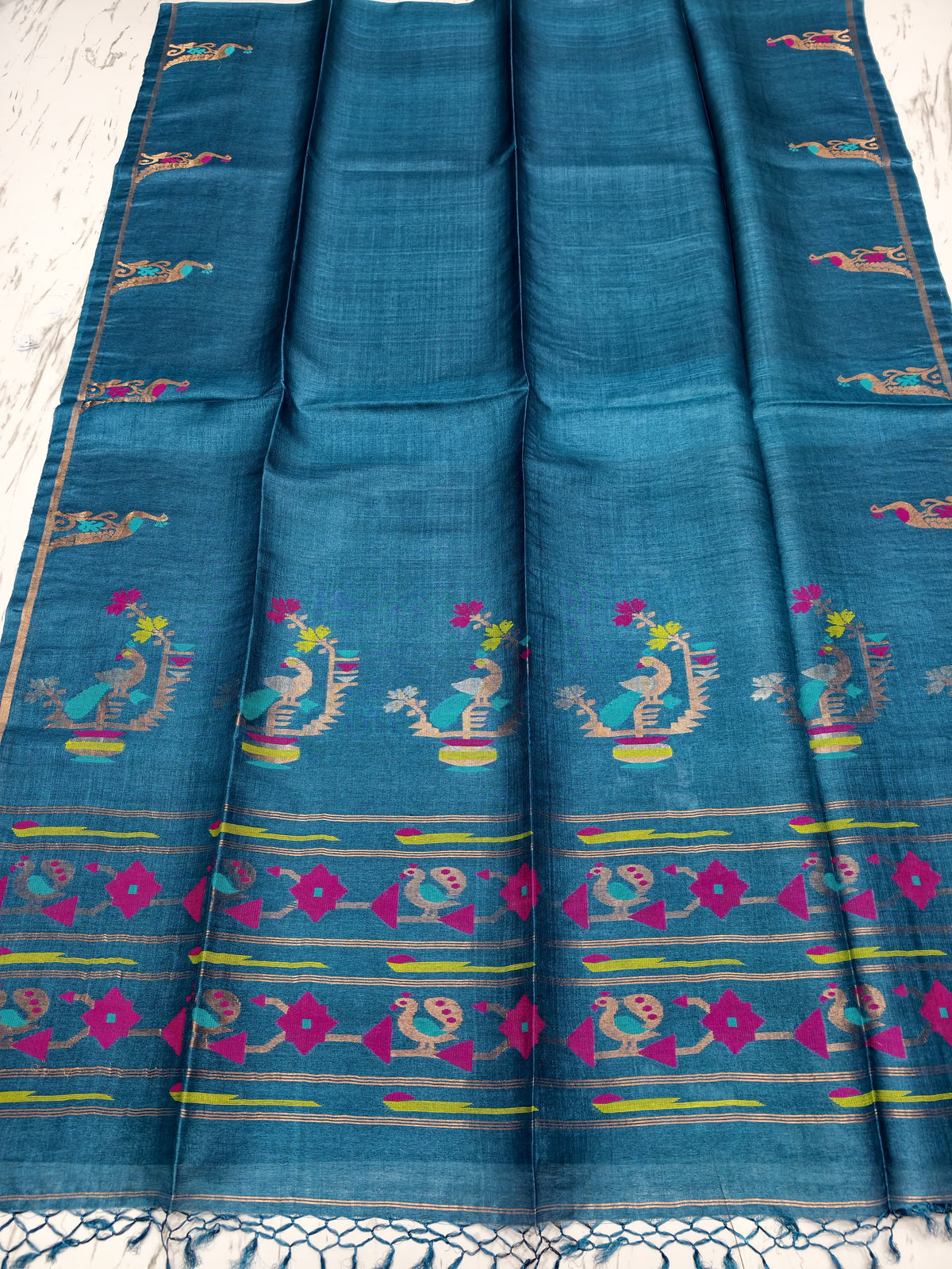 Kundan – Exclusive Meenakari Zari Tussar Silk Saree | Rihyaaz Fashions