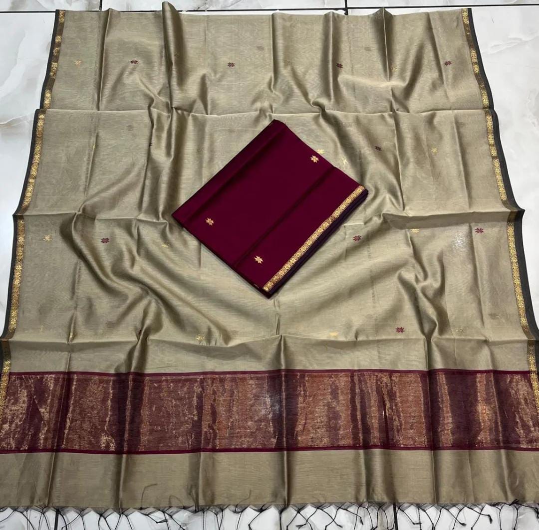 𝓟𝓱𝓾𝓵𝓵𝓪𝓻𝓲 The Pure Maheshwari Handloom Flower Buti Suits