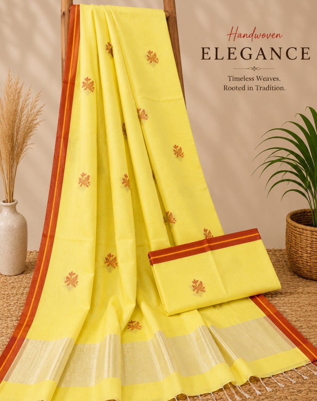Tini by Rihyaaz – Elegant Mul Cotton Weaved Jamdani Suit with all-over delicate traditional Jamdani motifs, intricate woven detailing, soft breathable texture and timeless handloom-inspired craftsmanship.
