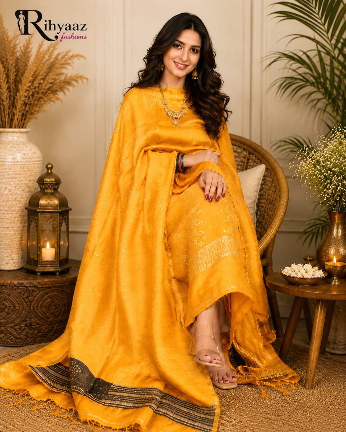 𝓝𝓪𝓳𝓪𝓶 silk linen sequin weaved dress featuring intricate double-weaved silk sequin detailing, crafted by Rihyaaz Fashions.