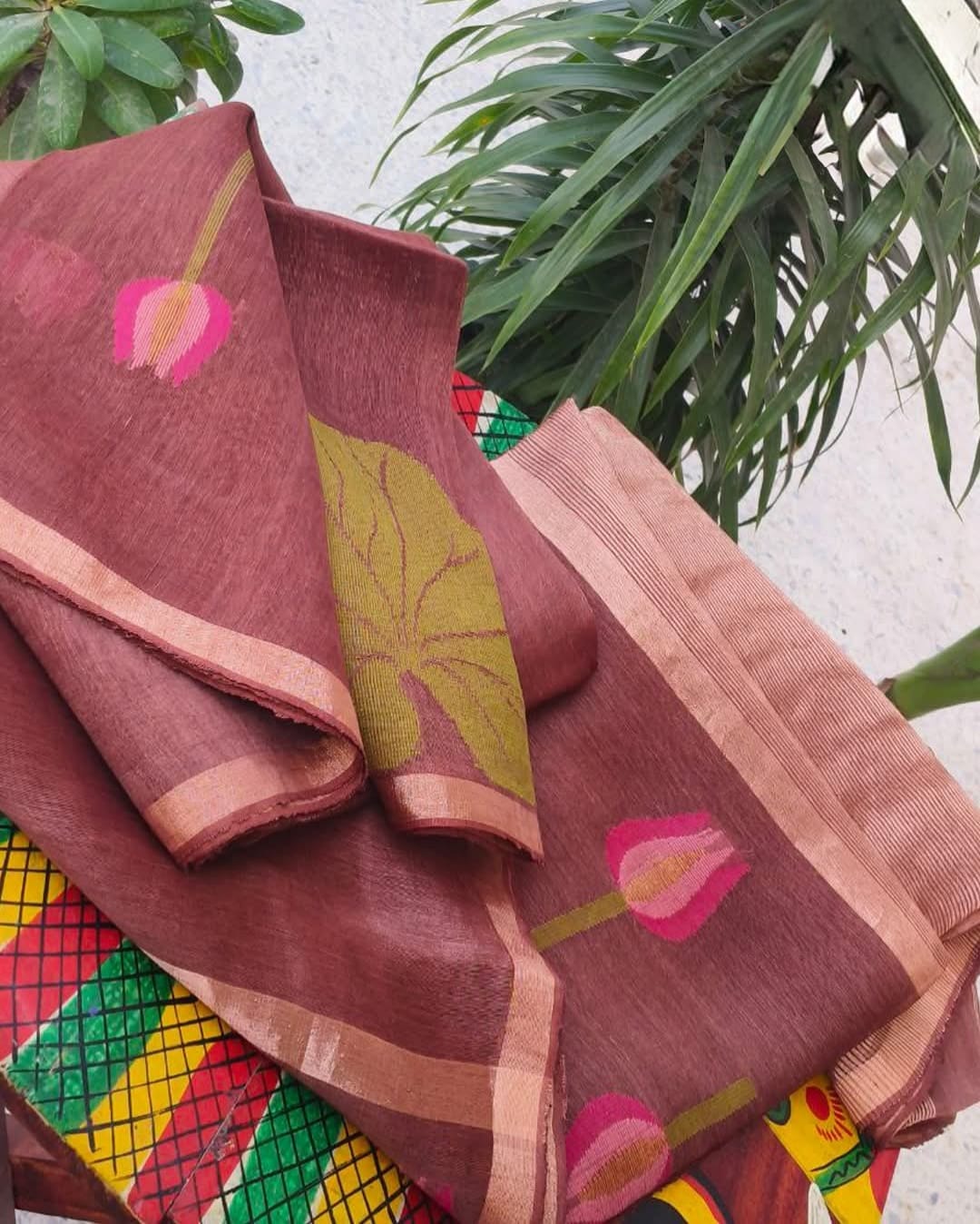 Bibha – Pichwai Concept Linen Tussar Saree
