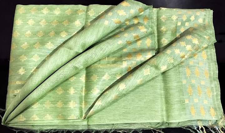 Keyalata – Pure Silk Linen Double Silander Design Saree