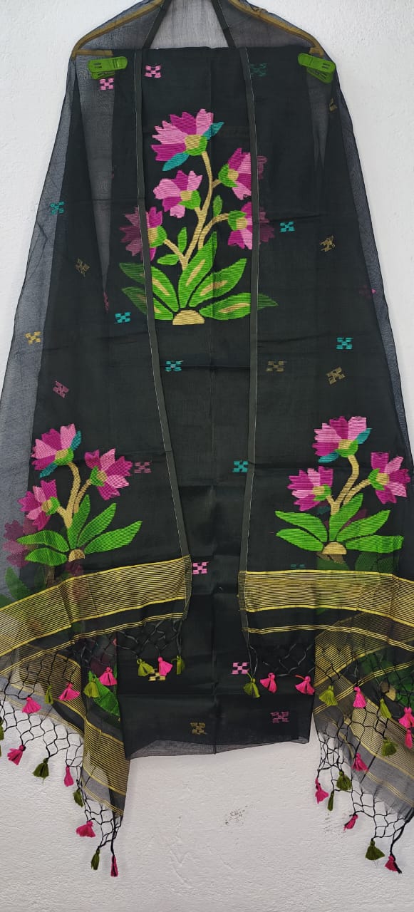 Guldasta | Muslin Cotton Jamdani Suits – A Blend of Tradition, Comfort & Grace