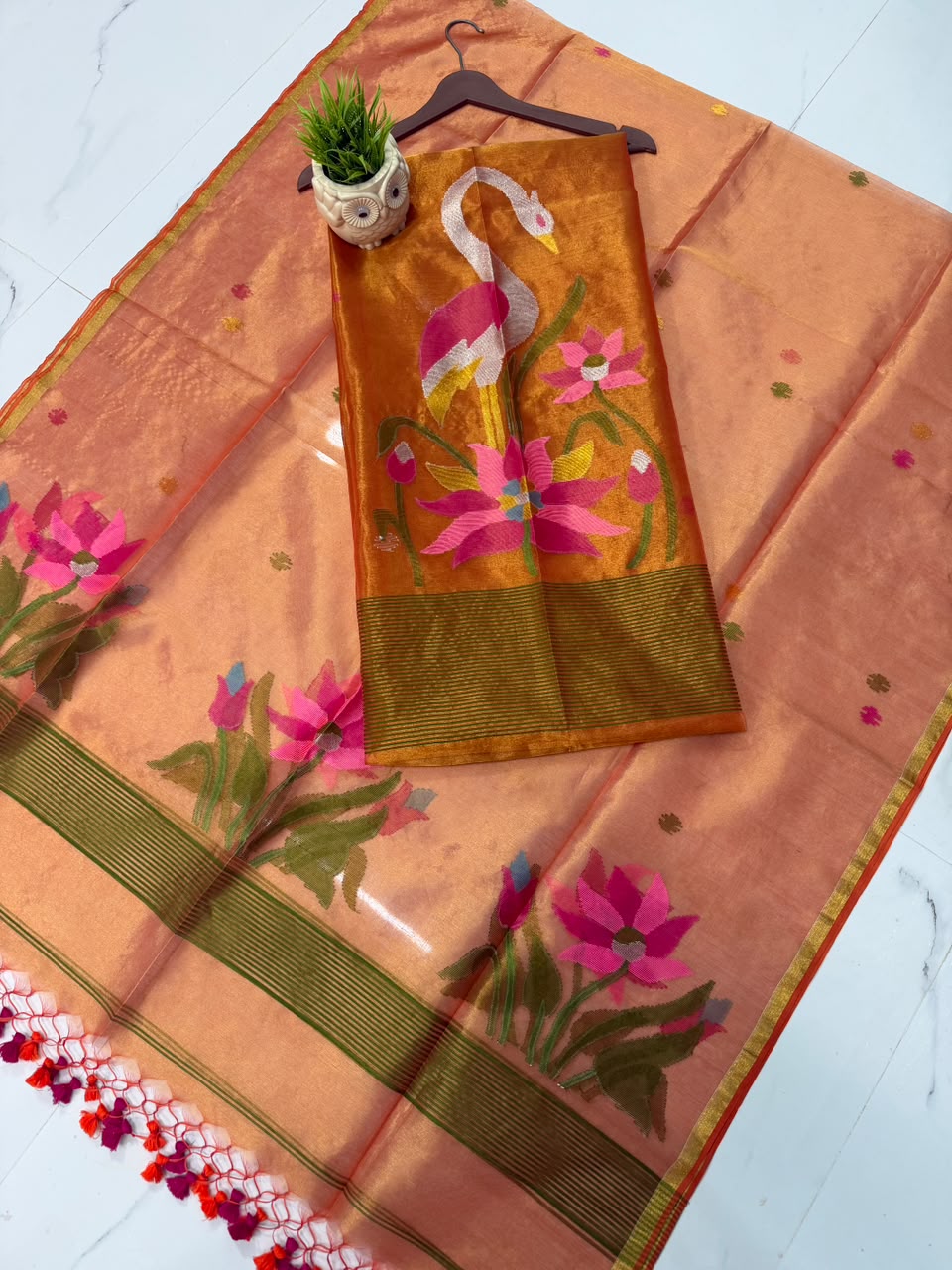 Stork – Premium Tissue Needle-Weaved Jamdani Suit | Rihyaaz Fashions