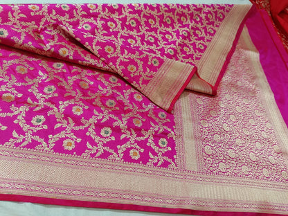 Pure Kattan Minakari Design Saree – Elegance Handcrafted in Tradition