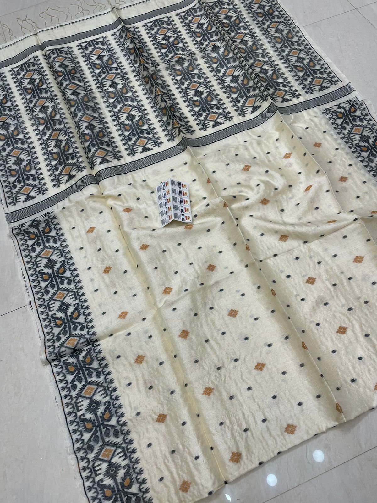 Tarang Pure Gachhi Handloom Tossor Jamdani Saree