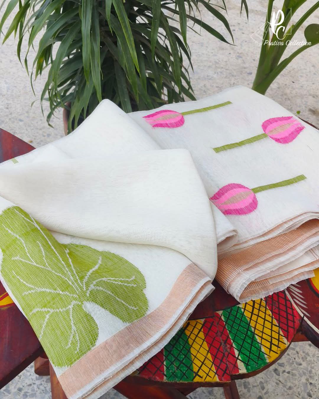 Bibha – Pichwai Concept Linen Tussar Saree