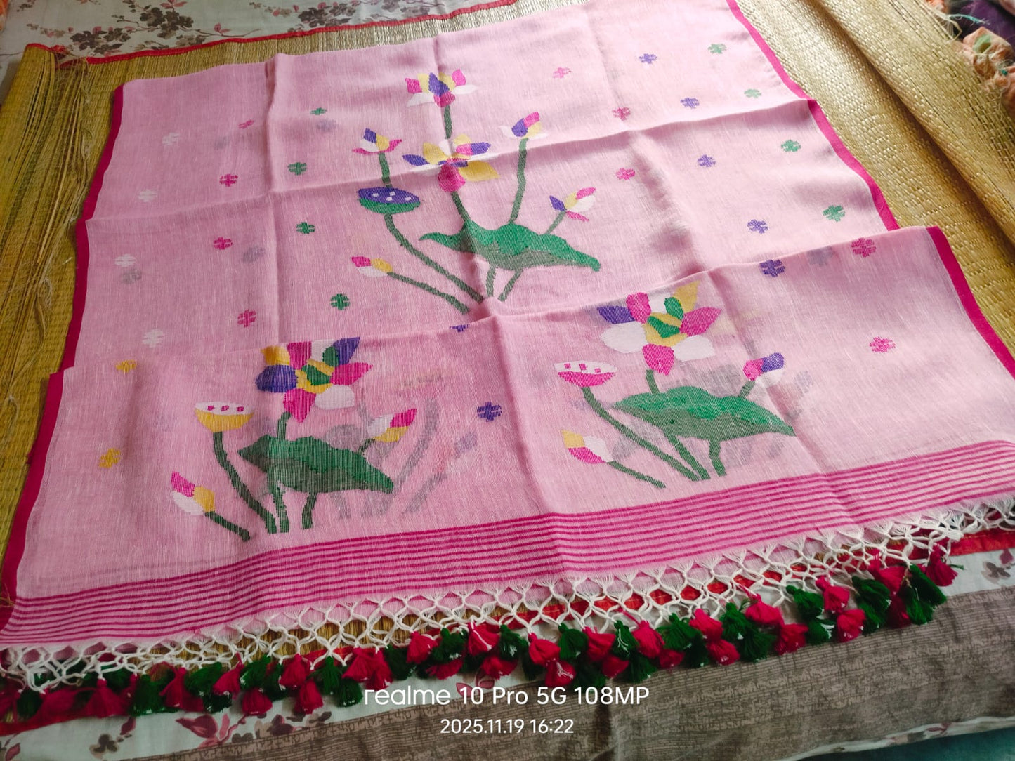 Gomti Linen by Linen Jayshree Lotus-Weaved Jamdani Suits | Premium Handwoven Collection