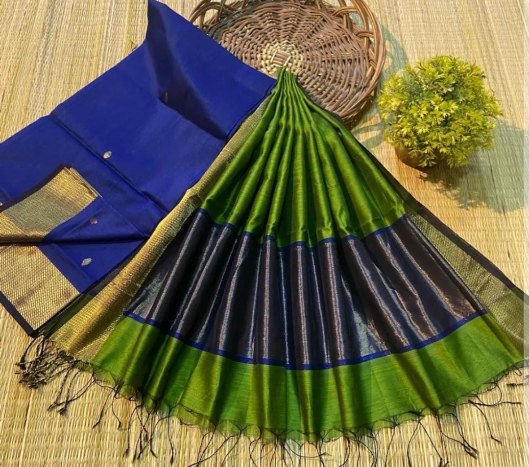 Roop Silk Maheshwari Suits – Premium Handwoven Top & 2.5m Dupatta | Elegant Ethnic Wear