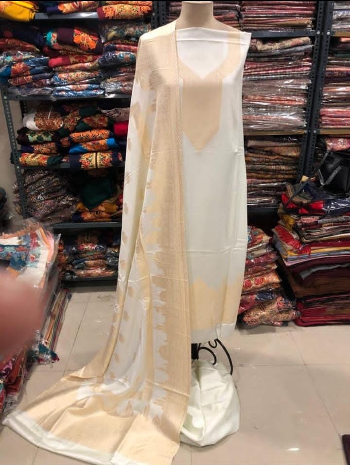 Taaj – Exclusive Taj Mahal Kani Weaving Pashmina Zaree Suit Set