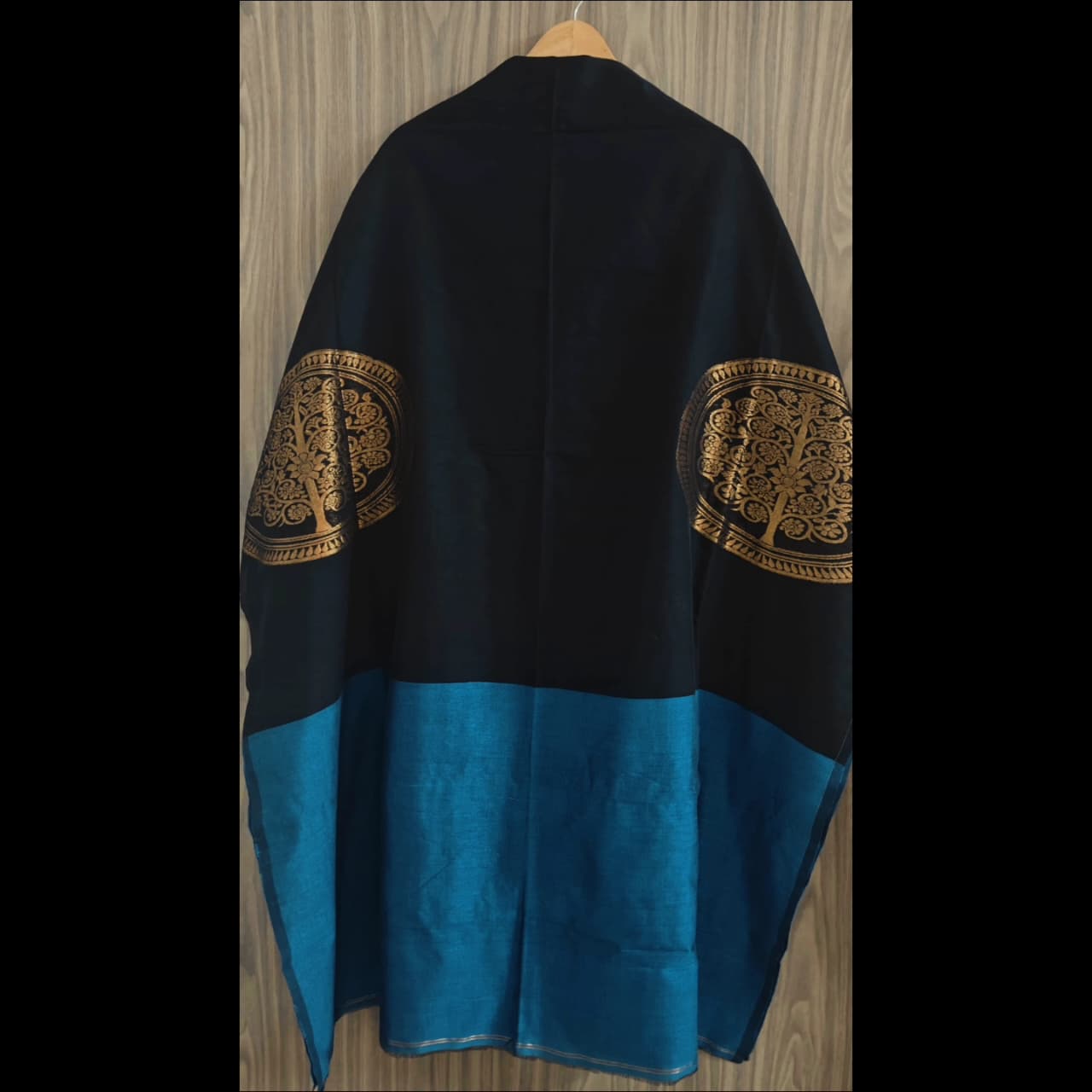 Mul Silk Handwoven Banarasi Kaftan | Elegant & Lightweight