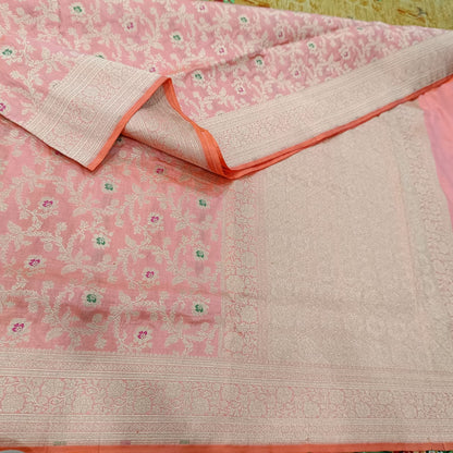 Pure Kattan Minakari Design Saree – Elegance Handcrafted in Tradition