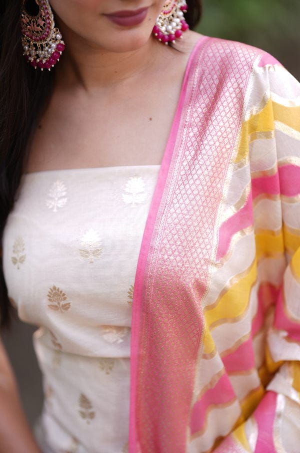 *🦋Exclusive Banarasi Unstitched Salwar kameez with Dupatta🦋*